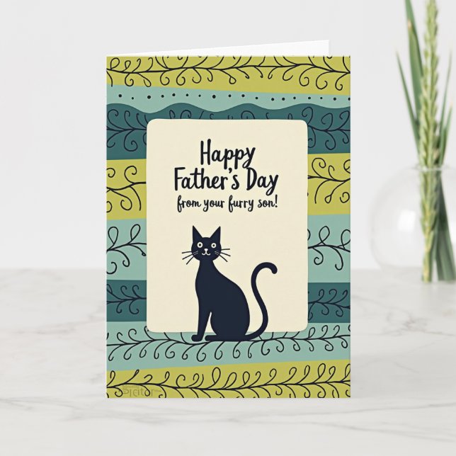 Furry Son Fathers Day Card (Front)