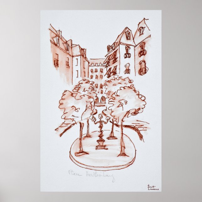 Furstenberg, Saint-Germain-des-Pres Church, Paris Poster (Front)