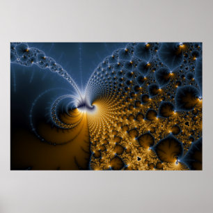 Further - Fractal Art Poster