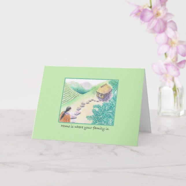 Furusato Family Welcome Home Card (Orchid)