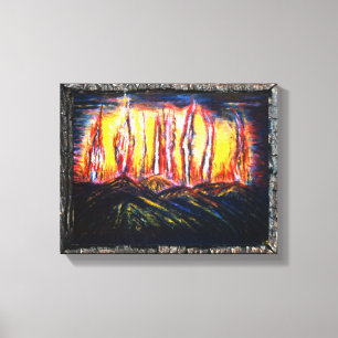 Fury Fires Canvas Print