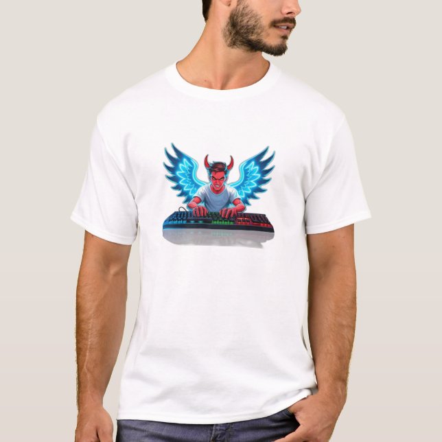 Fury of the Devil Angel Gamer T-Shirt (Front)