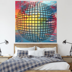 Fury of the World – Abstract Globe in Turmoil Canvas Print