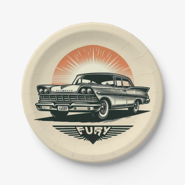 Fury Paper Plate (Front)