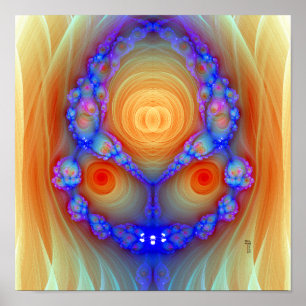 Fury Variation 2  (12" x 12") Art Print Poster