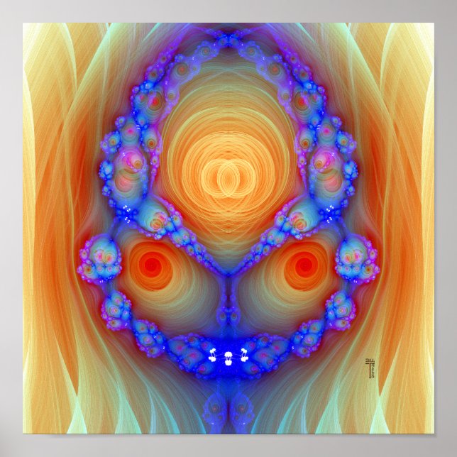 Fury Variation 2  (12" x 12") Art Print Poster (Front)
