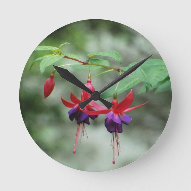 Fuschia1A.jpg Round Clock (Front)