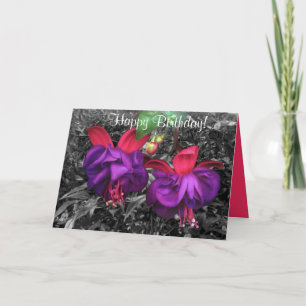Fuschia Flower Card