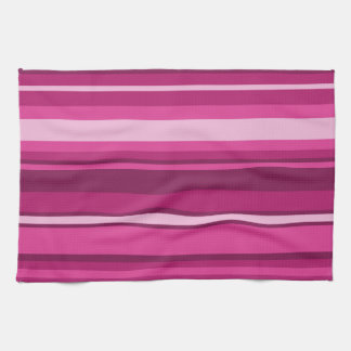 Fuschia stripes kitchen towel