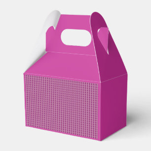 Fuschia with Mini Diamond Pattern Favor Box