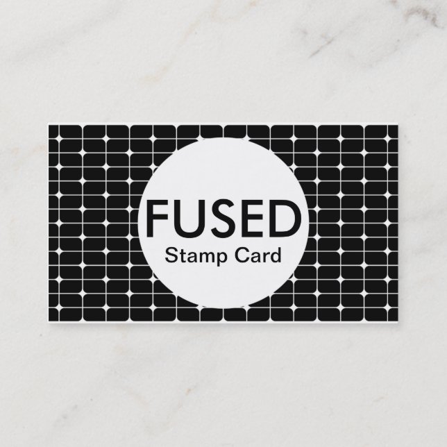 fused stamp card (colour customizable) (Back)