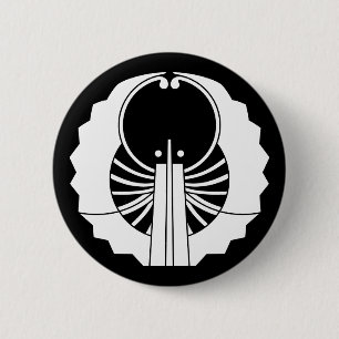 Fusen-style fans 2 inch round button