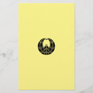 Fusen-style hawk feathers stationery