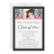 Fushcia Damask Pink and Black Graduation