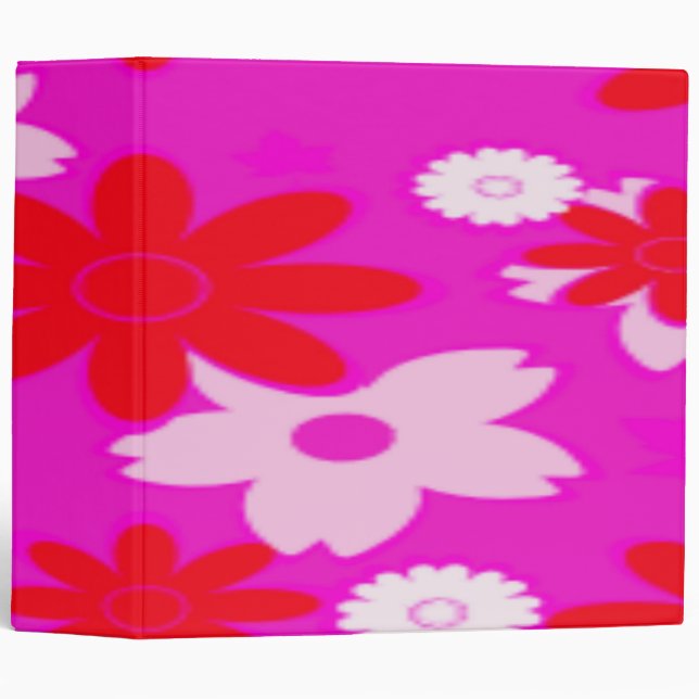 FUSHIA PINK AVERY BACK TO SCHOOL BINDER NOTEBOOKS (Front/Spine)