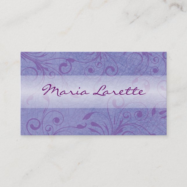 FUSHIA SWIRLS Graphic Designer Carte de visite (Devant)