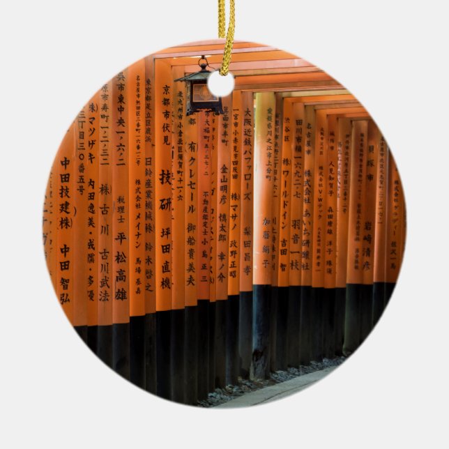 Fushimi Inari Shrine Ceramic Ornament (Front)