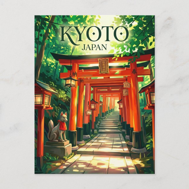Fushimi Inari-taisha Japan Postcard (Front)