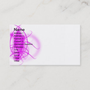 Fushsia glow business card