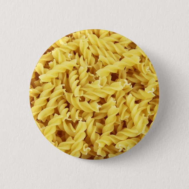 Fusilli Pasta 2 Inch Round Button (Front)