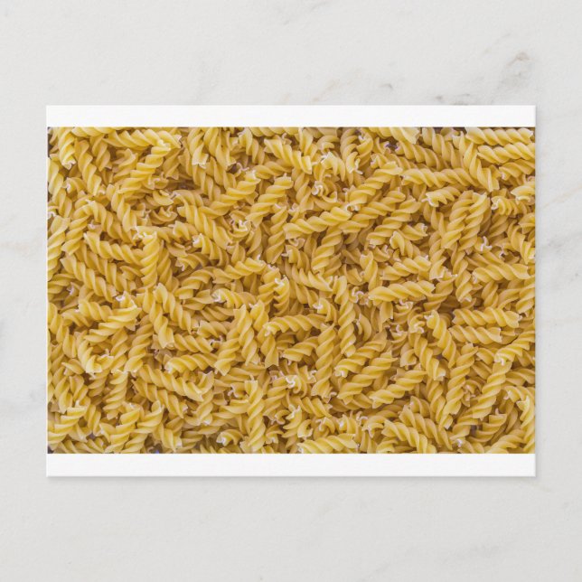 Fusilli pasta macro as background structure postcard (Front)