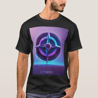 "Fusion géométrique : T-shirt homme moderne"