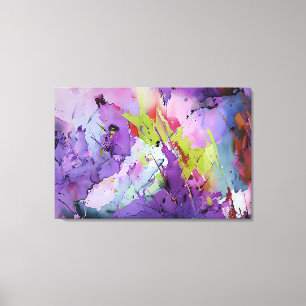 "Fusion of Hues" Contemporary Abstract Art Canvas Print