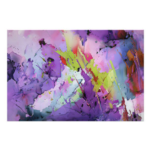 "Fusion of Hues" Contemporary Abstract Art     Photo Print