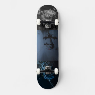 Fusion of Natural Beauty in action picture  Skateboard