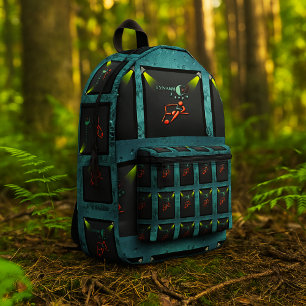 Fusion of Precision, Power & Style,blazing striker Printed Backpack