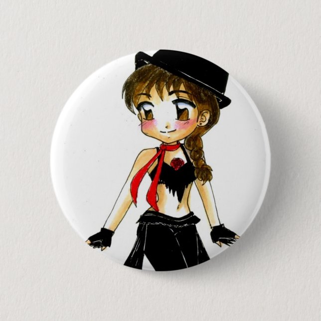 Fusion Tango - Violeta 2 Inch Round Button (Front)
