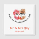 Fusion wedding favours magnet<br><div class="desc">Union of 2 individuals as one..a special day of celebration!</div>