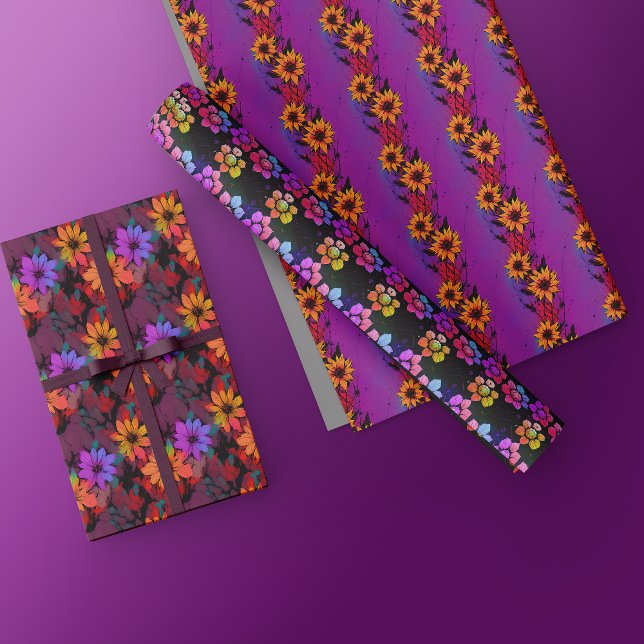 Fusionner le papier d'enveloppement floral. Envelo (Créateur téléchargé)