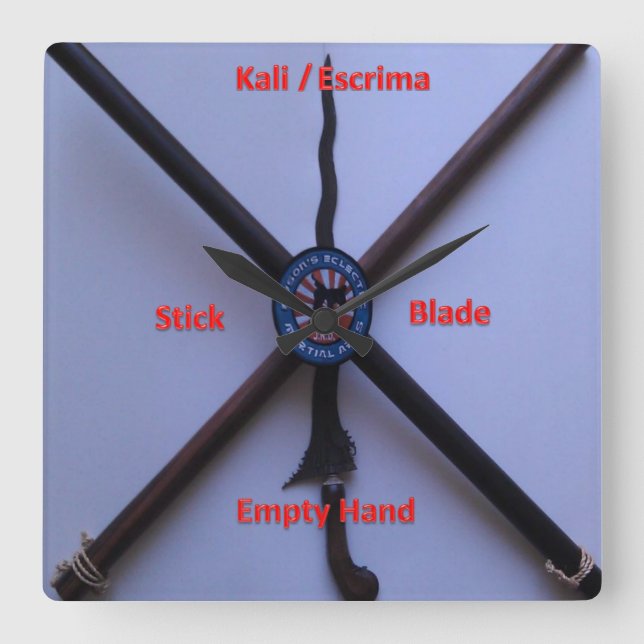 Fuson's Filipino Martial Arts Wall Clock (Front)