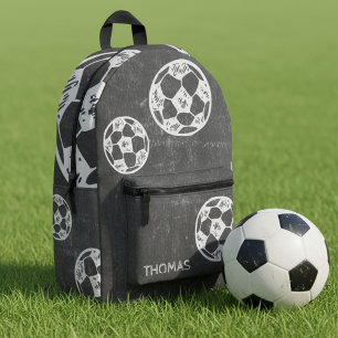Fußball Kreide & Tafeldesign  Printed Backpack