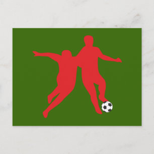 Fussball soccer Dribbling Postcard