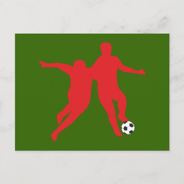 Fussball soccer Dribbling Postcard (Front)