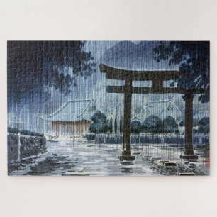 Futarazan Shrine in Nikko by Tsuchiya Koitsu Jigsaw Puzzle