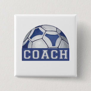 Futbal Coach 2 Inch Square Button