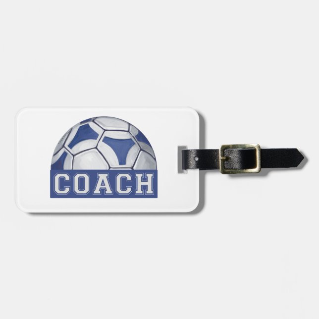 Futbal Coach Luggage Tag (Front Horizontal)