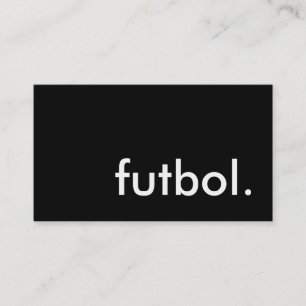 futbol. business card