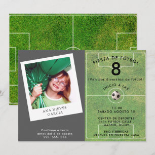 Fútbol Divertido para Niñas, Foto Invitation
