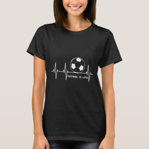 Futbol Is Life Football Lover Soccer Funny Vintage T-Shirt