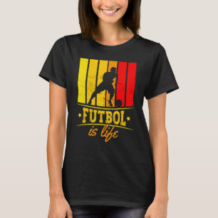 Futbol Is Life Vintage Soccer Player Football Spor T-Shirt
