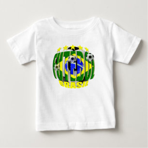 Futebol round brazil soccer ball 5 star gifts baby T-Shirt