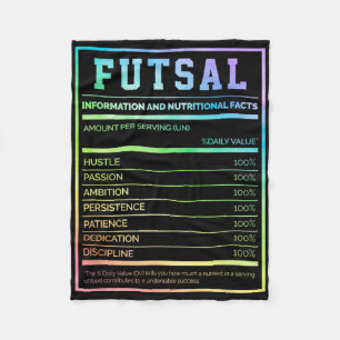Futsal Information And Nutritional Facts Footbyll Fleece Blanket