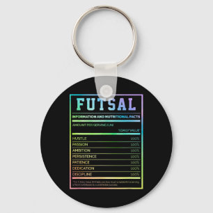 Futsal Information And Nutritional Facts Footbyll Keychain