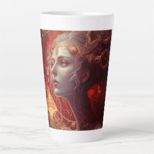 Futur Art Nouveau Femme Latte Mug