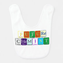 Futur bavoir de bébé de chimiste