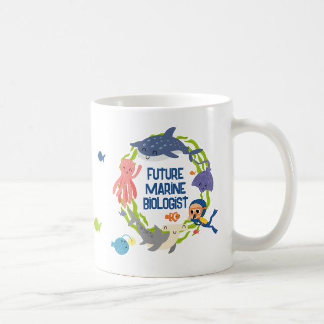 Futur biologiste marin Café Mug (Droite)